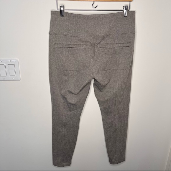 Athleta Delancey Herringbone Tight Tan High-Waisted Leggings size large - Picture 9 of 13